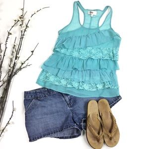 Old Navy Medium Wash Trouser Denim Jean Shorts